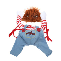 Halloween Pet Costume Pet Dog Funny Clothes Adjustable Dog Cosplay Costume Scary Costume Party Gatherings - TikTopia