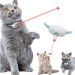 Automatic Cat Toy Smart Laser Teasing Cat Collar Electric USB Charging Kitten Amusing Toys Interactive Training Pet Items - TikTopia