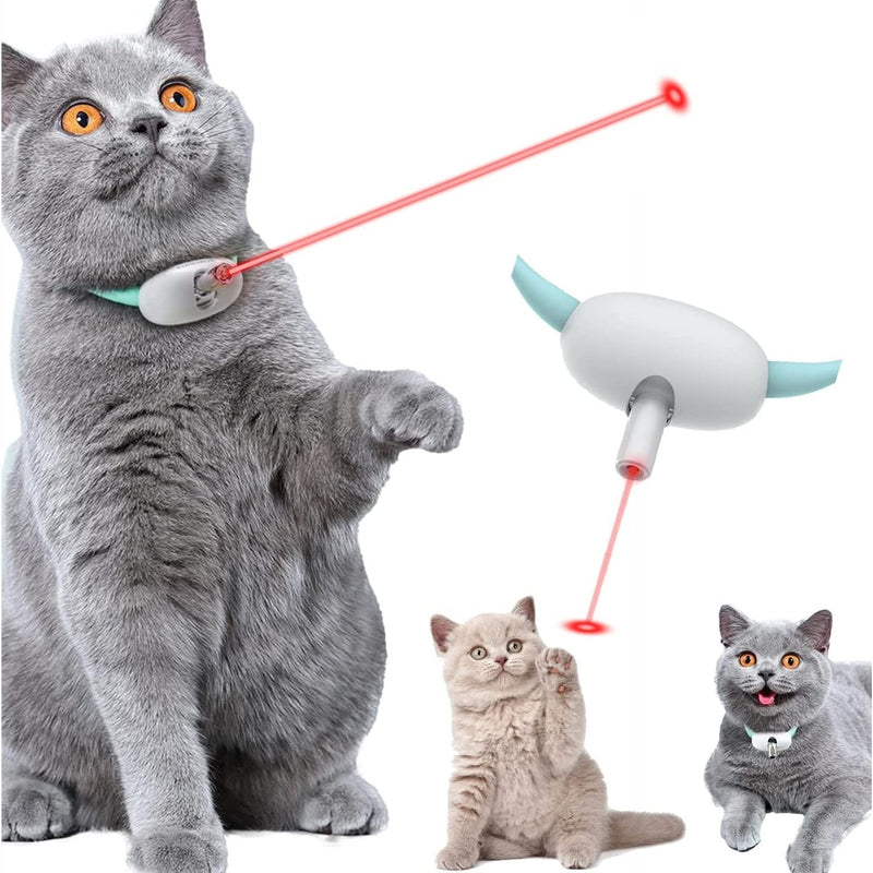 Automatic Cat Toy Smart Laser Teasing Cat Collar Electric USB Charging Kitten Amusing Toys Interactive Training Pet Items - TikTopia