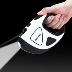 Pet Dog Automatic Retractable Fiber Leash Night Safety LED Shining Automatic Stretching Dog Hand Holding Rope Pet Supplies - TikTopia