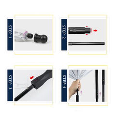 Dog's Transparent Umbrella With Traction Chain Removable Umbrella Pet Products - TikTopia