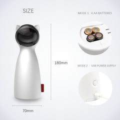 Creative Cat Pet LED Laser Funny Toy Smart Automatic Cat Exercise Training Entertaining Toy - TikTopia