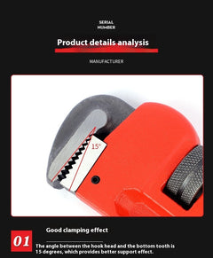 Heavy Pipe Tongs Multifunctional Hardware Tools Water Pipe Pliers - TikTopia