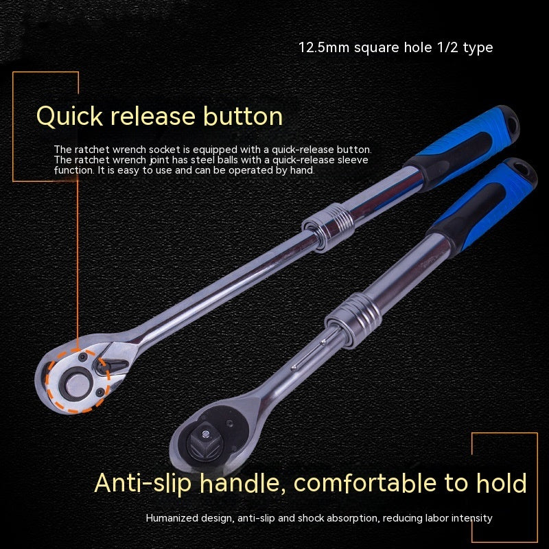 Telescopic Ratchet Automatic Two-way Fast Wrench 72 Teeth Auto Repair Tools - TikTopia