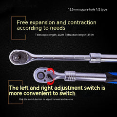 Telescopic Ratchet Automatic Two-way Fast Wrench 72 Teeth Auto Repair Tools - TikTopia