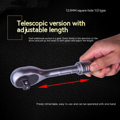 Telescopic Ratchet Automatic Two-way Fast Wrench 72 Teeth Auto Repair Tools - TikTopia