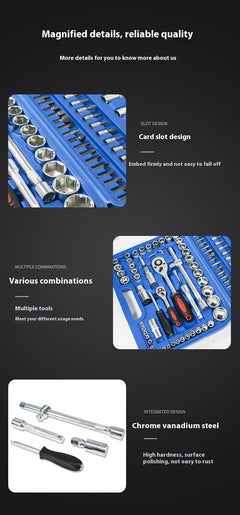 Auto Repair Tools Suit Ratchet Wrench Combination Repair Tools - TikTopia