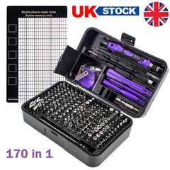 170 In 1 Precision Screwdriver Set Repair Tool Kit For Laptop Computer PC Phone - TikTopia