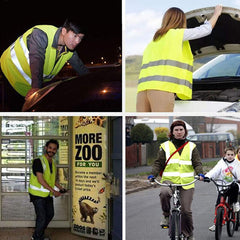 Car Warning Triangle Reflective Emergency Breakdown & High Visibility Vest - TikTopia