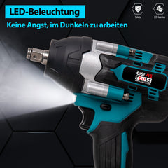 2000Nm 1-2 Cordless Electric Impact Wrench Drill Ratchet Driver For 18V - TikTopia