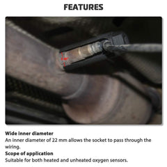 22mm Oxygen Sensor Disassembly Tool Installation Tool Lambda Tool - TikTopia