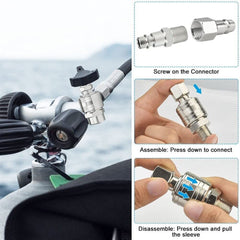 20 PCS Air Line Hose Compressor Fitting Coupling Connector Quick Release - TikTopia