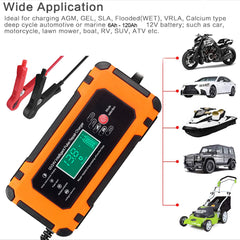 8A Smart Car Battery Fast Charger 12V Charger Automatic Pulse Repair AGM-GEL UK - TikTopia