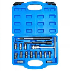 17Pcs Universal Injector Seat Cutter Cleaner Tool Carbon Remover Set Kit - TikTopia