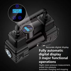 Air Compressor 12V Heavy Duty Portable Electric Car Tyre Inflator 150PSI UK - TikTopia