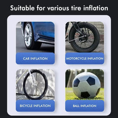 Electric Corded 12V 150PSI Car Tyre Inflator  Portable Air Compressor - TikTopia