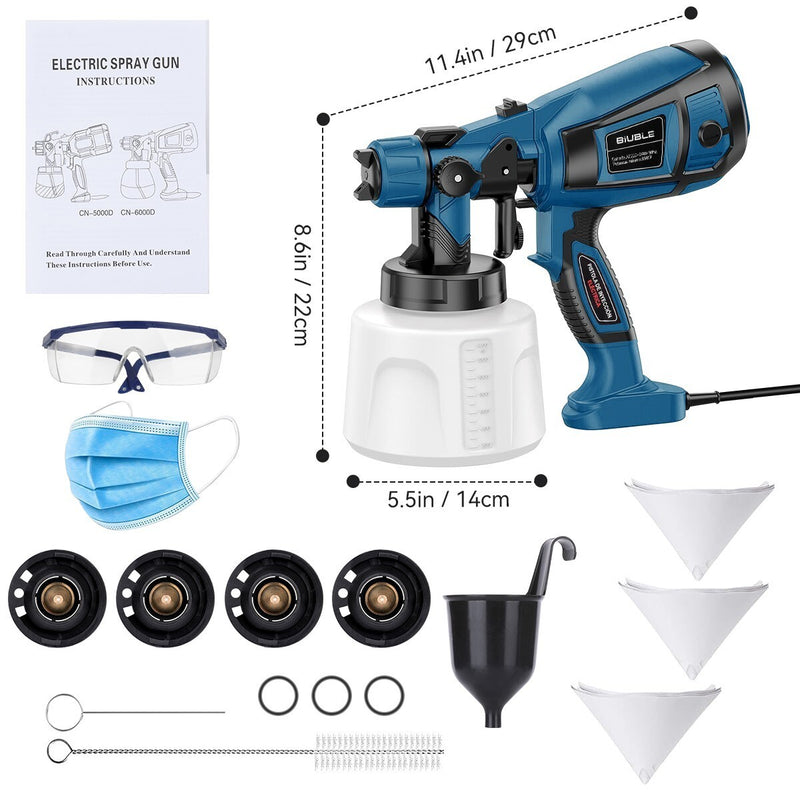 Handheld Wall Fence Paint Sprayer Electric Spray Gun Paint Fence Airless HVLP UK - TikTopia