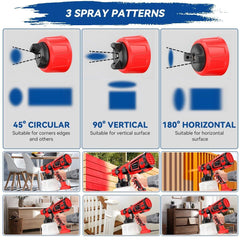 Handheld Wall Fence Paint Sprayer Electric Spray Gun Paint Fence Airless HVLP UK - TikTopia