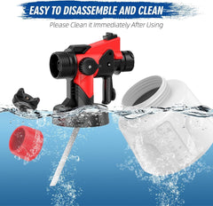 Handheld Wall Fence Paint Sprayer Electric Spray Gun Paint Fence Airless HVLP UK - TikTopia