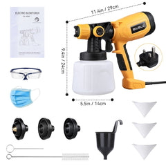 Handheld Wall Fence Paint Sprayer Electric Spray Gun Paint Fence Airless HVLP UK - TikTopia