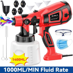 Handheld Wall Fence Paint Sprayer Electric Spray Gun Paint Fence Airless HVLP UK - TikTopia