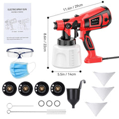 Handheld Wall Fence Paint Sprayer Electric Spray Gun Paint Fence Airless HVLP UK - TikTopia