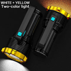 High Powered 12000000LM LED Flashlight Super Bright Torch USB Rechargeable Lamp - TikTopia