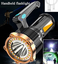 High Powered 12000000LM LED Flashlight Super Bright Torch USB Rechargeable Lamp - TikTopia