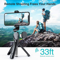 Bluetooth Selfie Tripod Telescopic Stick Remote Monopod Extendable Phone Holder - TikTopia
