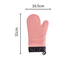 Heat-Resistant Silicone Oven Gloves (1 Pair) – Non-Slip, Waterproof & Flameproof - TikTopia