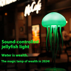 LED Jellyfish Mood Lamp Jellyfish Night Light Portable Jellyfish Lamp Jellyfish Decorations Smart Table Lamp For Bedside Desk - TikTopia