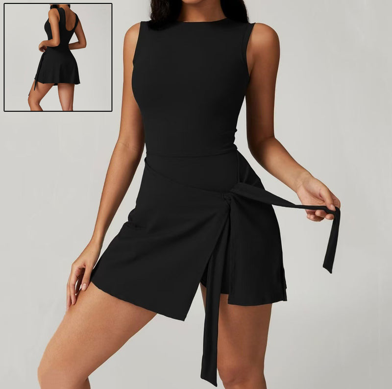 Women Yoga Sexy Sleeveless Sports Romper Yoga Jumpsuits Fitness One Piece Workout Backless Rompers Tank Top Shorts Sportswear - TikTopia