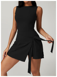 Women Yoga Sexy Sleeveless Sports Romper Yoga Jumpsuits Fitness One Piece Workout Backless Rompers Tank Top Shorts Sportswear - TikTopia