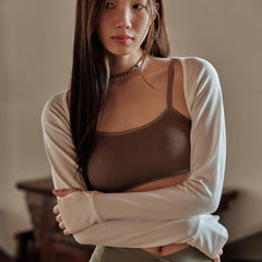 Women’s Korean Style Long-Sleeve Yoga Top - TikTopia