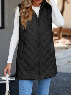 Stand Collar Sleeveless Warm Vest New Zipper Vest - TikTopia