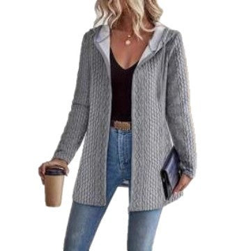 Casual Loose-fitting Women's Hoodie With Drawstrings Jacket Coat - TikTopia