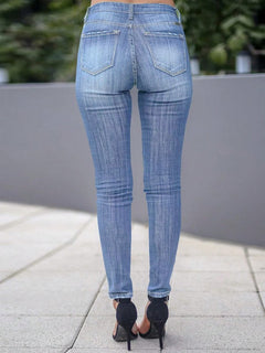 Women's Slim Fit Stretch Skinny Trousers - TikTopia