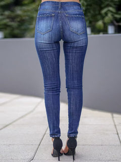 Women's Slim Fit Stretch Skinny Trousers - TikTopia