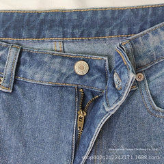 Loose Mid Waist Casual Straight Pants Cropped Pants - TikTopia