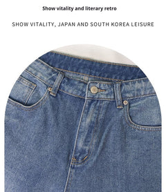 Loose Mid Waist Casual Straight Pants Cropped Pants - TikTopia