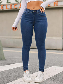 Skinny Stretch Feet Pants Jeans - TikTopia