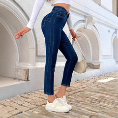 Skinny Stretch Feet Pants Jeans - TikTopia