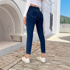 Skinny Stretch Feet Pants Jeans - TikTopia