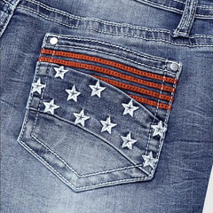 Women's High-Waist Strappy Back Flare Jeans, Slim Fit Full-Length Flare Jeans With A Sexy Y2K Cut-out Detail, Stretch Denim For Parties And Festivals Forbidden Platform - TikTopia