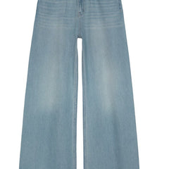 Women's Retro Washed Loose Straight Jeans - TikTopia