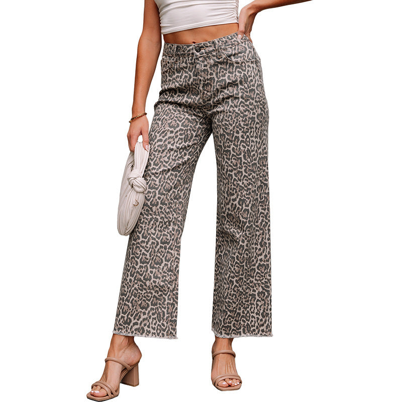 Women's European And American Personalized High Waist Frayed Jeans - TikTopia