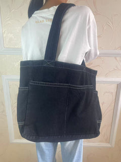 Denim Shoulder Bag Large Capacity Totes - TikTopia