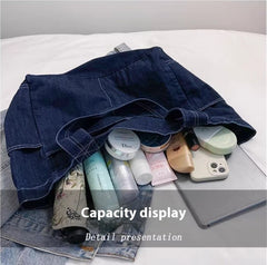 Denim Shoulder Bag Large Capacity Totes - TikTopia