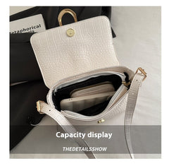 Advanced Texture Underarm Retro Style Fashionable Vachette Clasp Women's Shoulder Bag - TikTopia