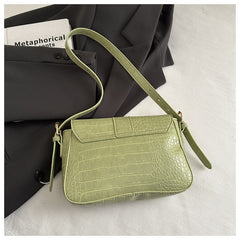 Advanced Texture Underarm Retro Style Fashionable Vachette Clasp Women's Shoulder Bag - TikTopia